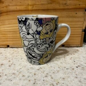 Disney Character Mug - Black, White, Yellow, Pink